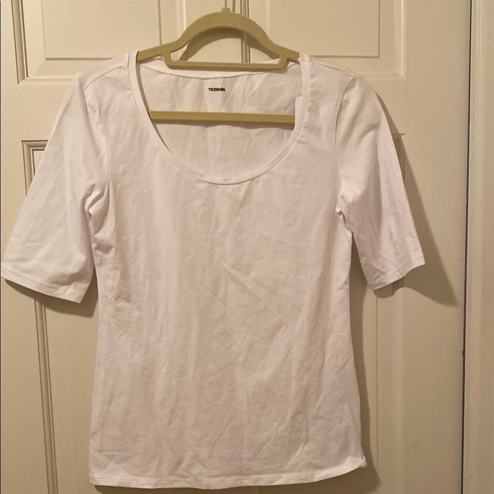 Bright White Fitted Short Sleeve Tee